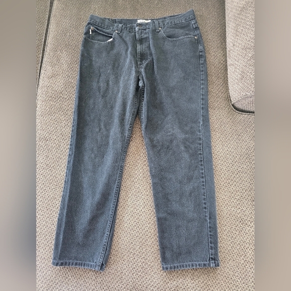L.L. Bean Jeans Mens 36X29 Black Straight Mid Rise DarkWash Straight Cla… - Picture 3 of 11